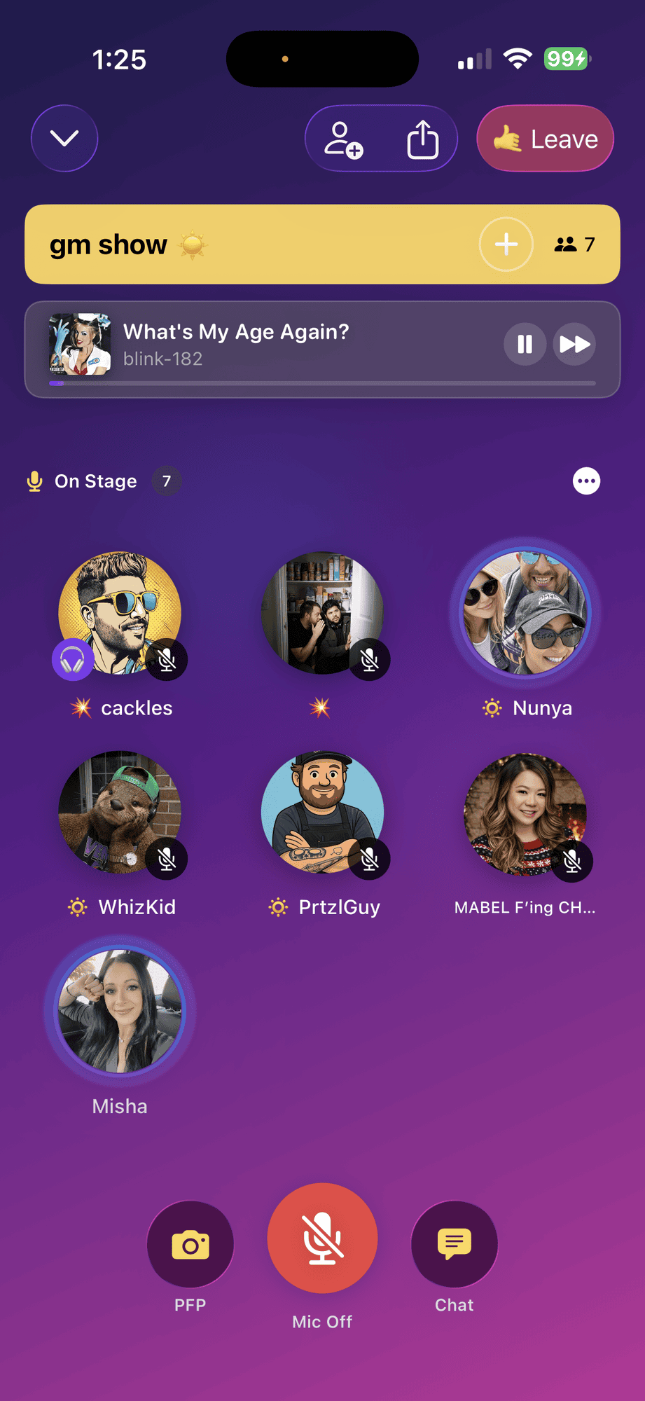 cackles app - live audio room